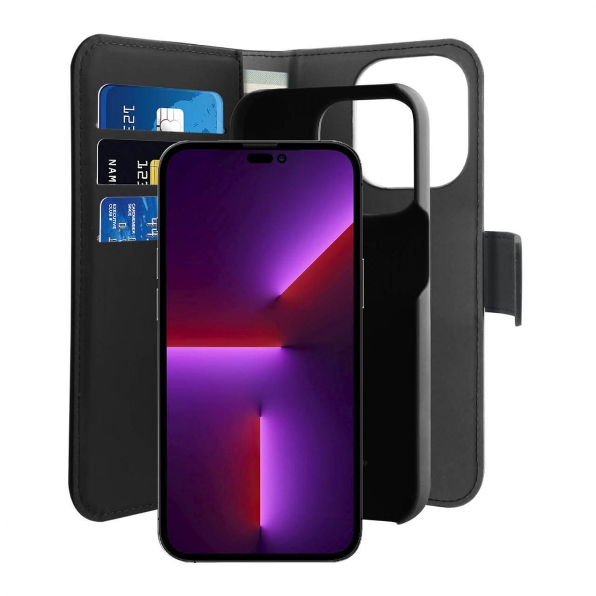 Custodia Wallet Detachable 2 in 1 per iPhone 14 Pro
