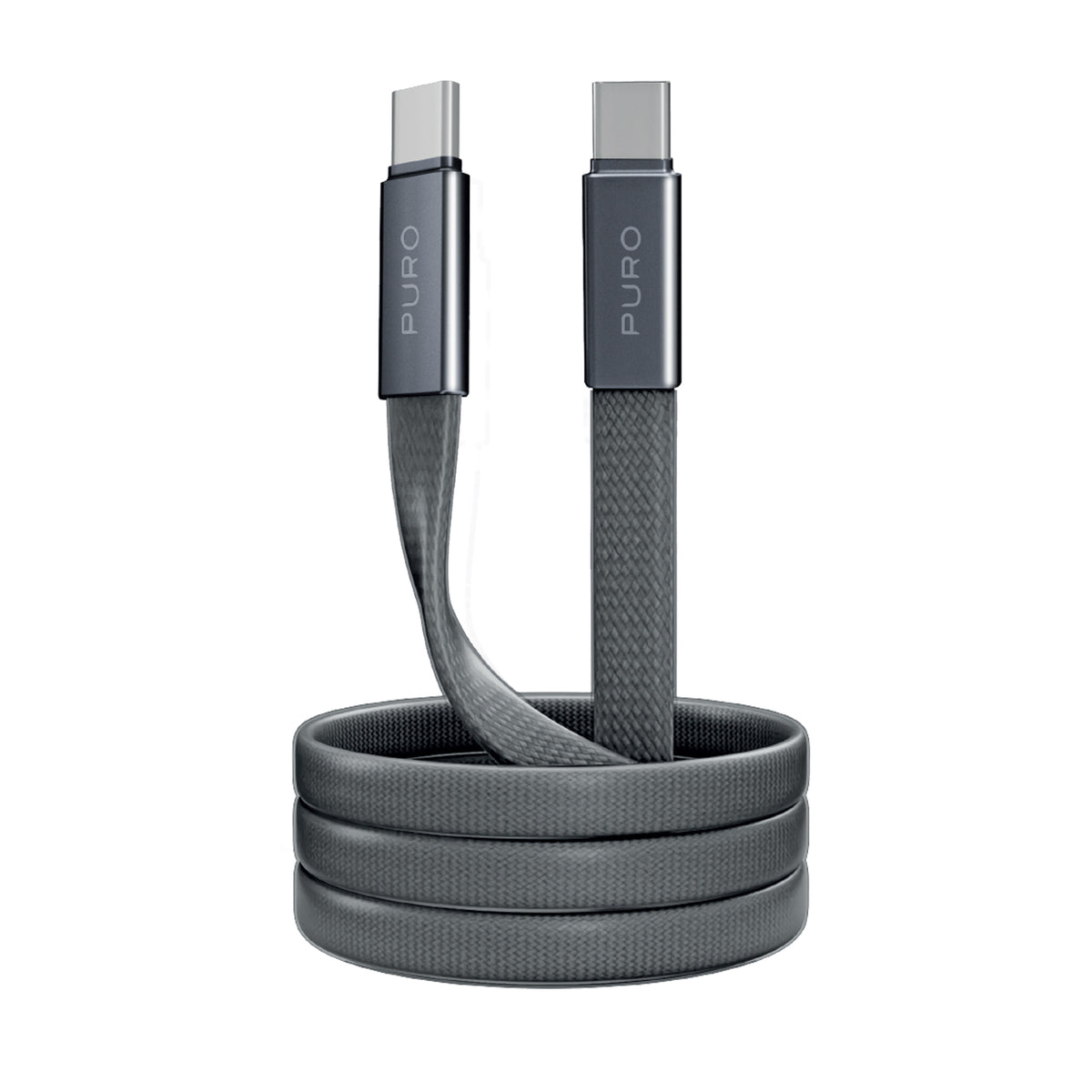 Cavo slim in tessuto intrecciato, da USB-C 2.0 a USB-C 2.0, 1m