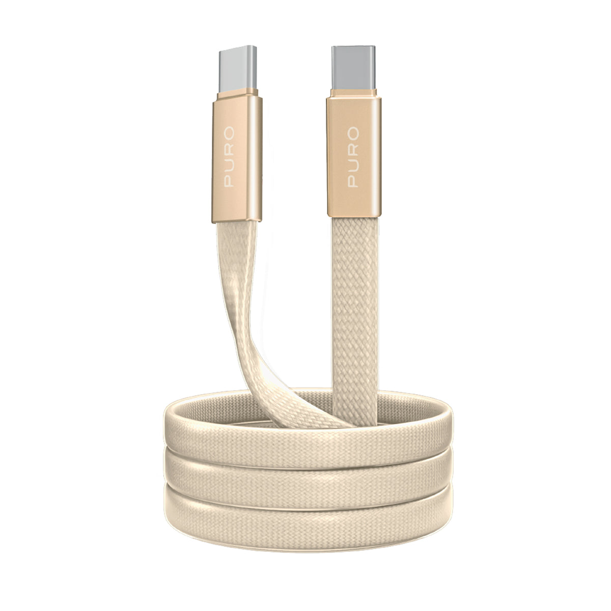 Cavo slim in tessuto intrecciato, da USB-C 2.0 a USB-C 2.0, 1m