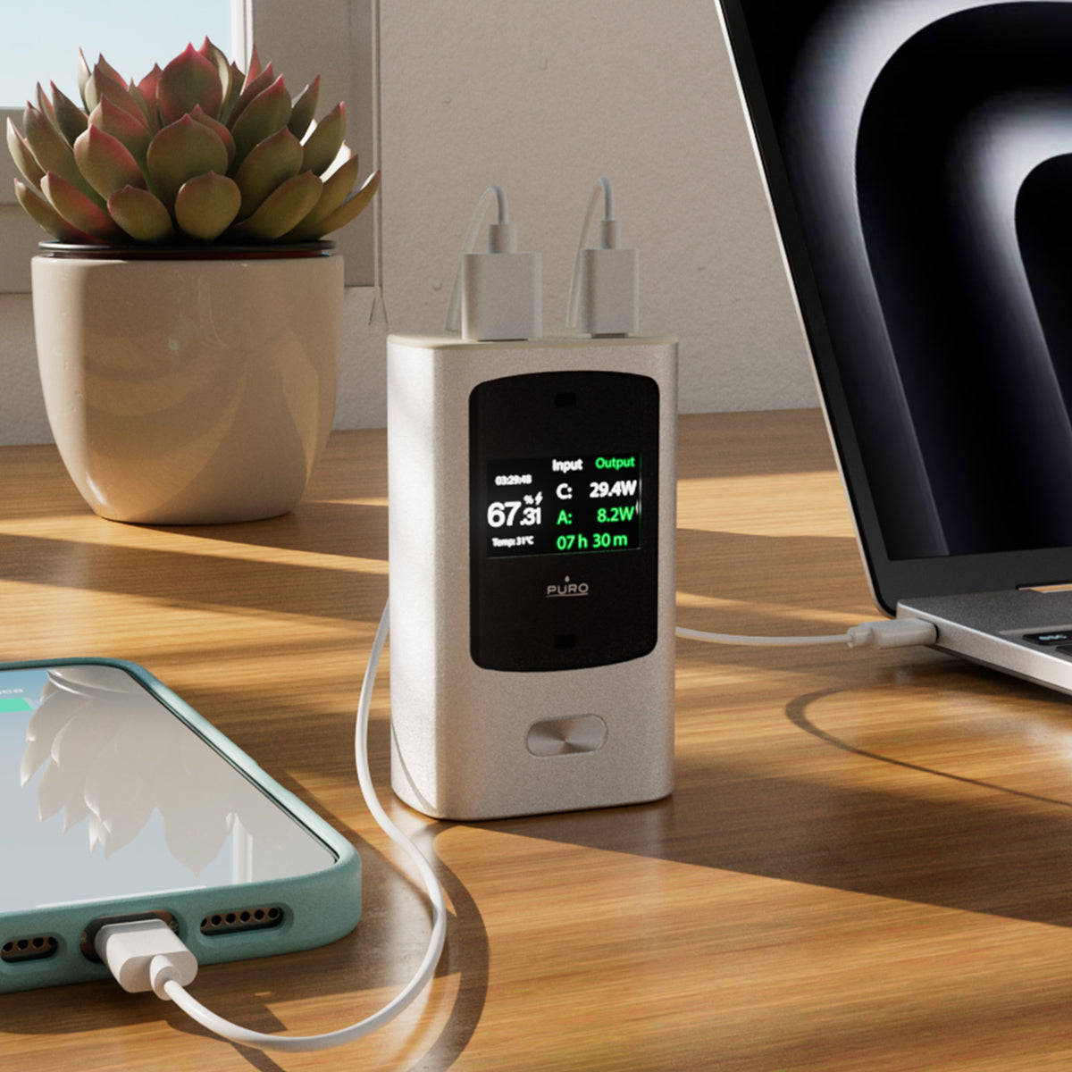 Power Bank avec écran 10000 mAh 45W