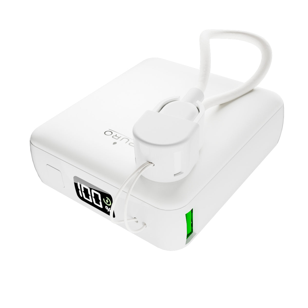Power Bank 10000 mAh avec câble USB-C et écran LCD