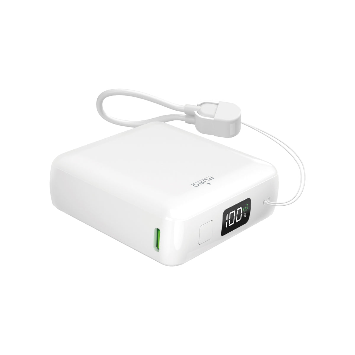 Power Bank 10000 mAh avec câble USB-C et écran LCD