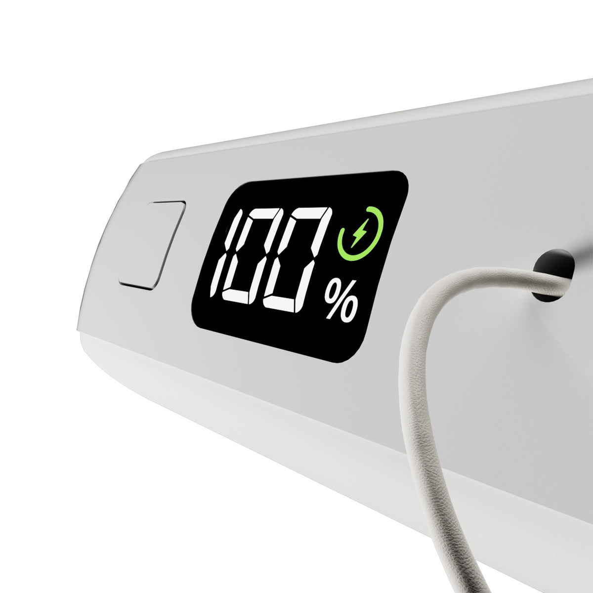 Mini Power Bank “Power Cube 20” 20000 mAh with integrated LCD display and USB-C cable