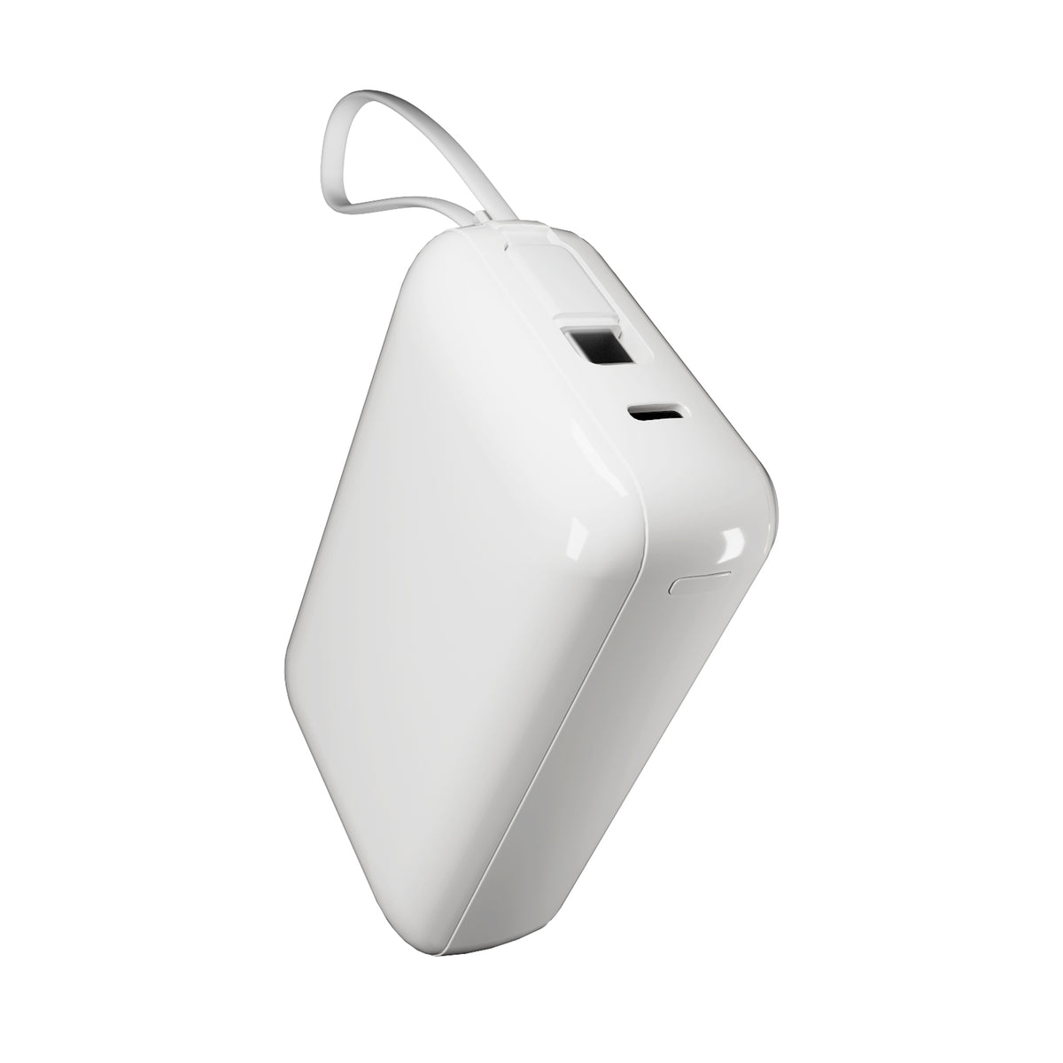 Power bank 20000 mAh 45W con display LCD e cavi integrati