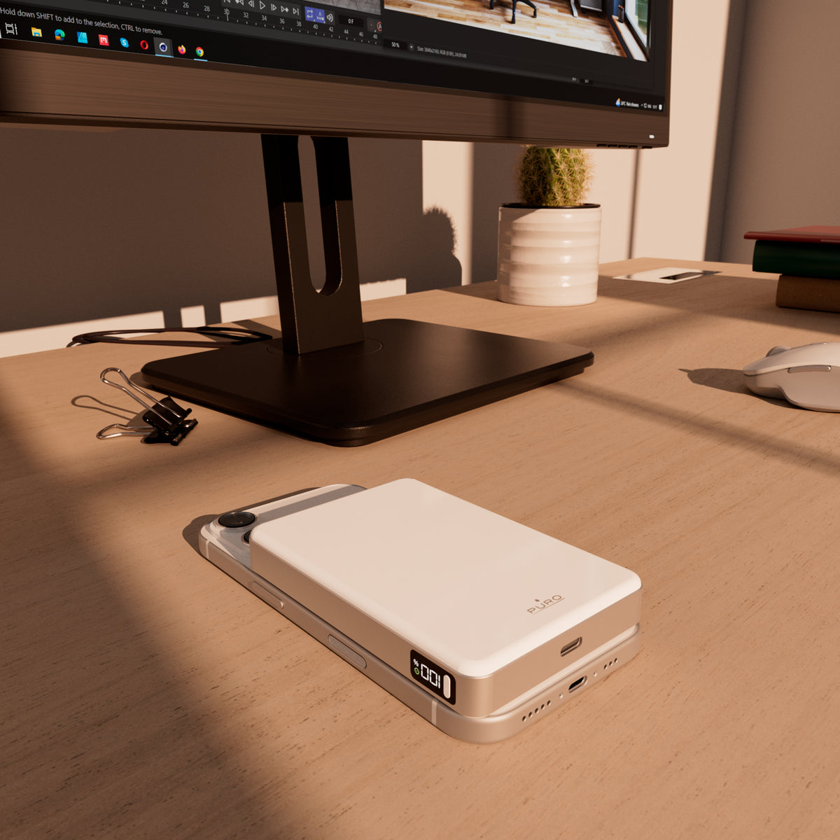 Batterie externe magnétique Qi2.2 10 000 mAh avec écran