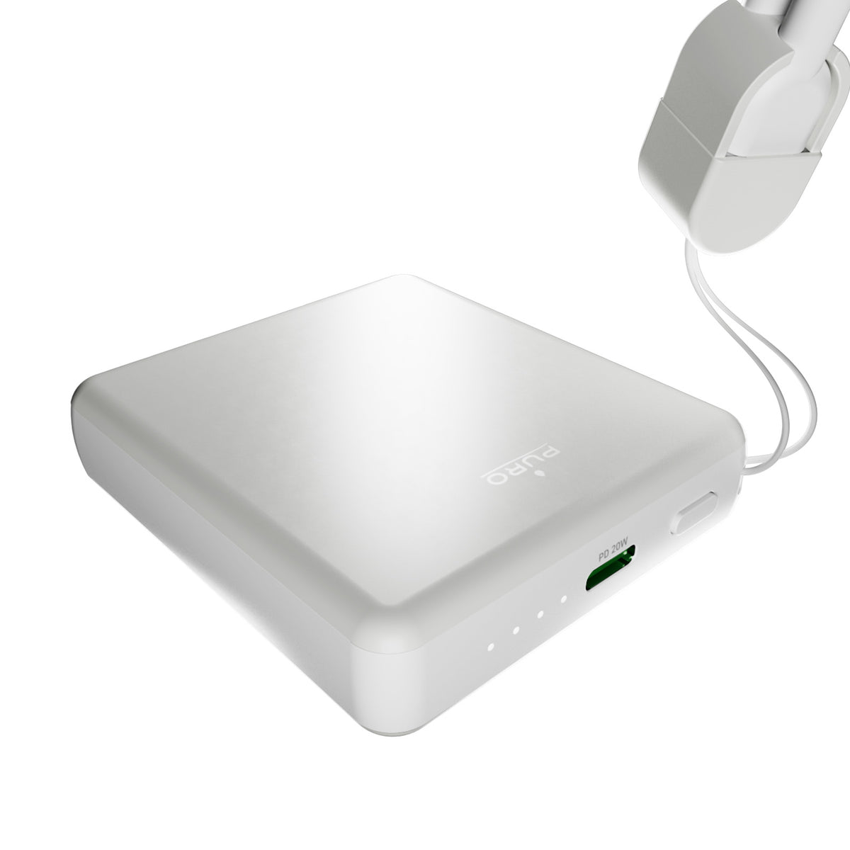 Powerbank “Power Cube 5” 5000mAh con porta USB-C e cavo rimovibile