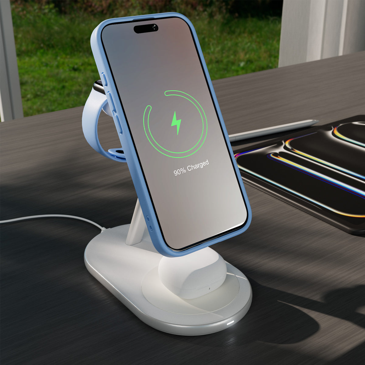 Base de charge Mag Station 3‑en‑1 avec technologie Qi2