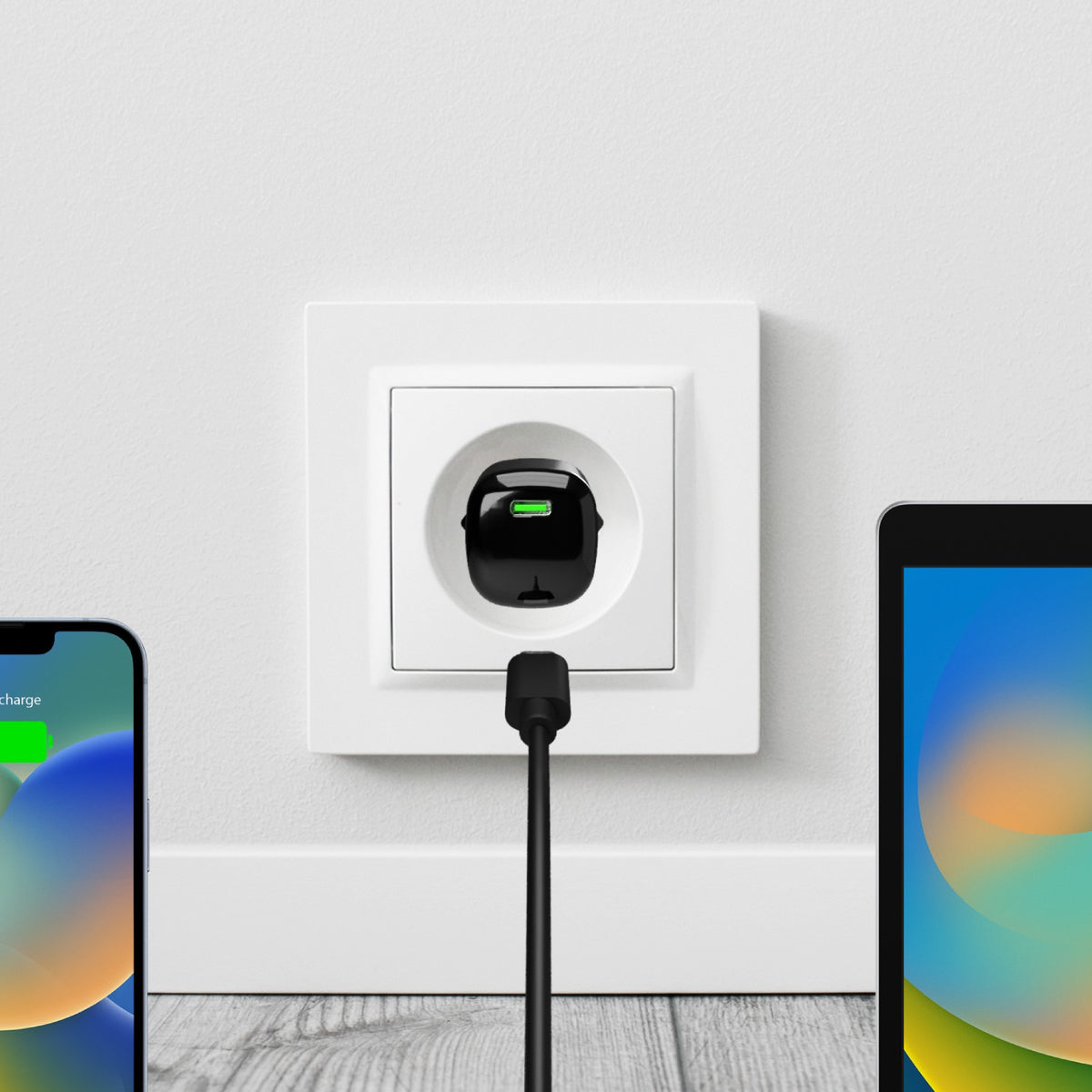 Caricabatterie da parete con tecnologia GAN da 20W con porta USB-C