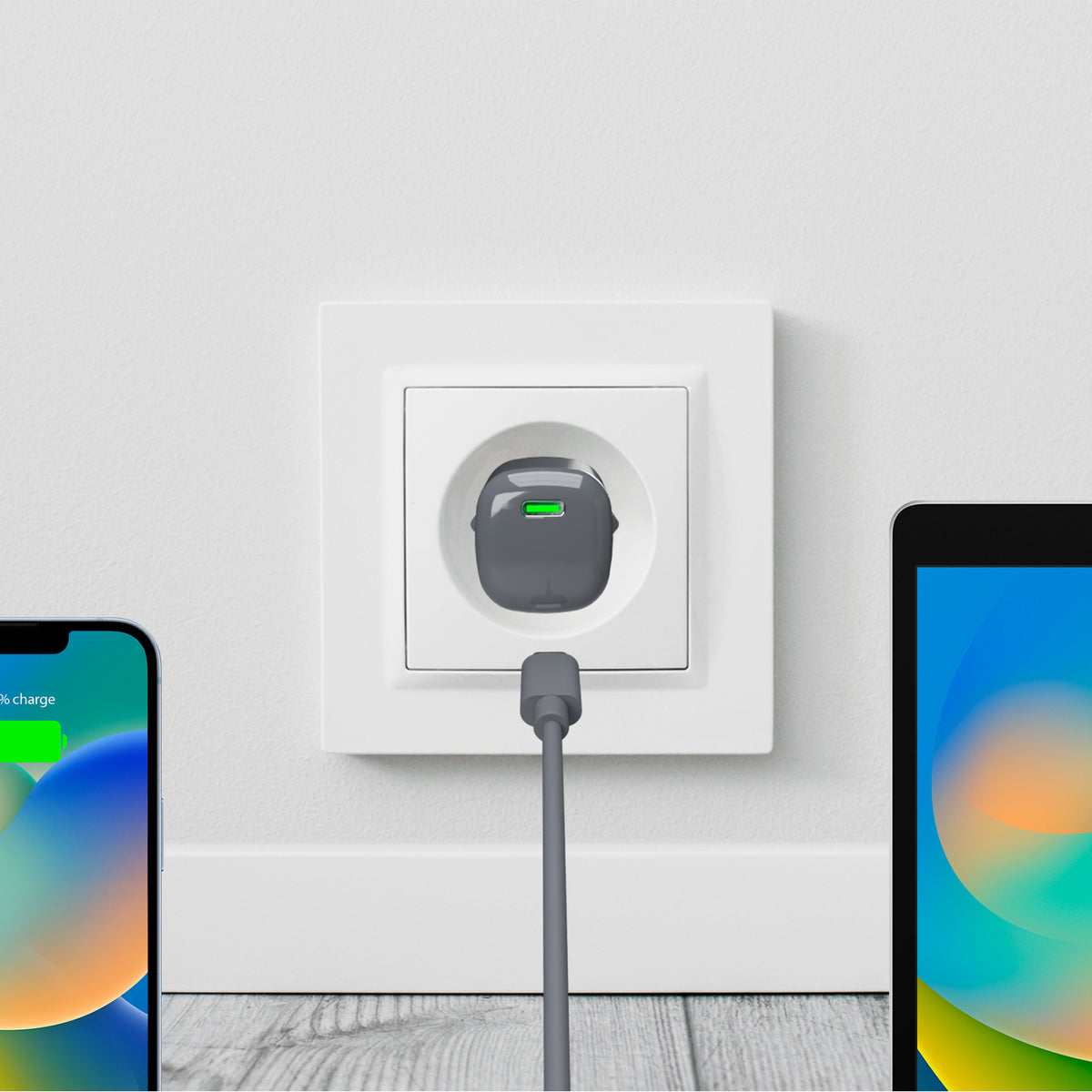 Caricabatterie da parete con tecnologia GAN da 20W con porta USB-C