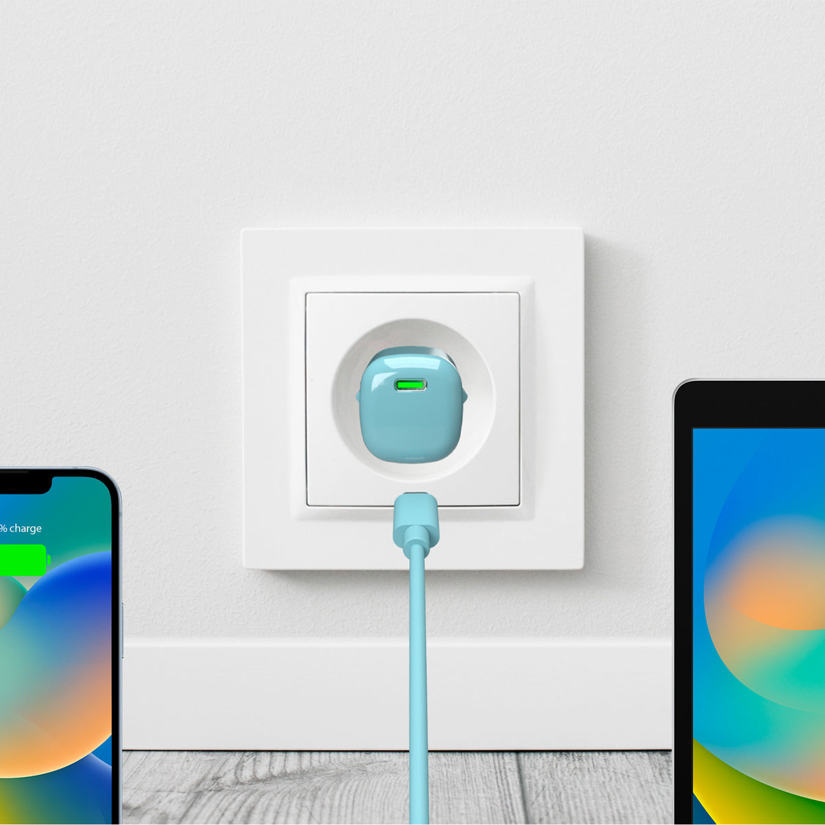 Caricabatterie da parete con tecnologia GAN da 20W con porta USB-C