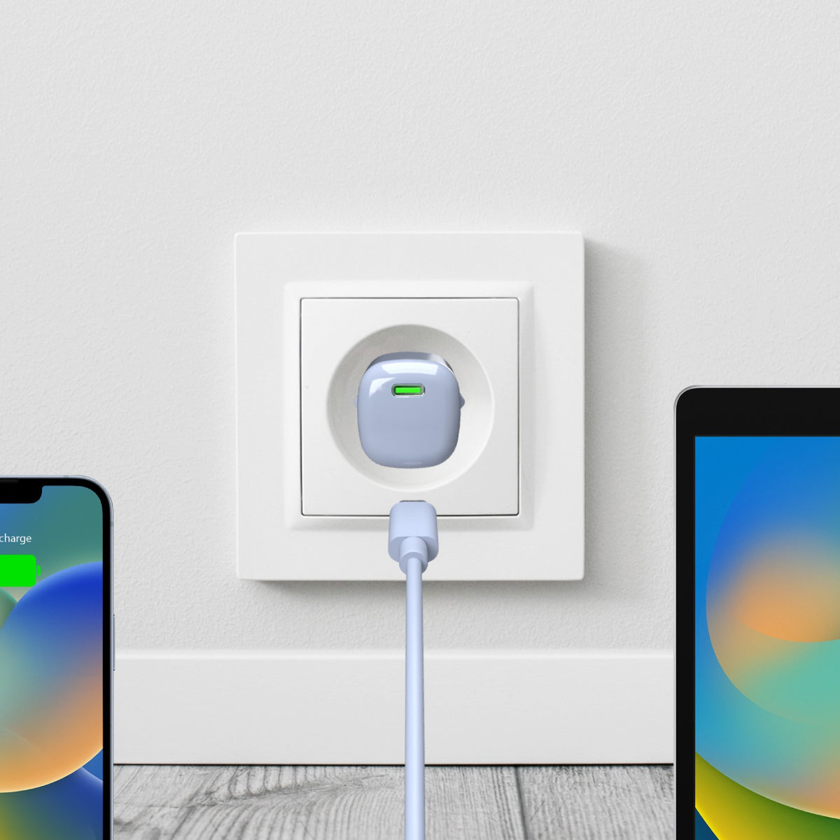 Caricabatterie da parete con tecnologia GAN da 20W con porta USB-C
