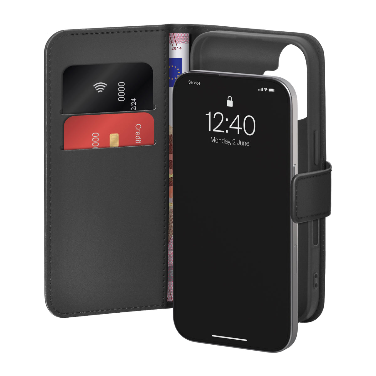Custodia Wallet Stand per iPhone 17