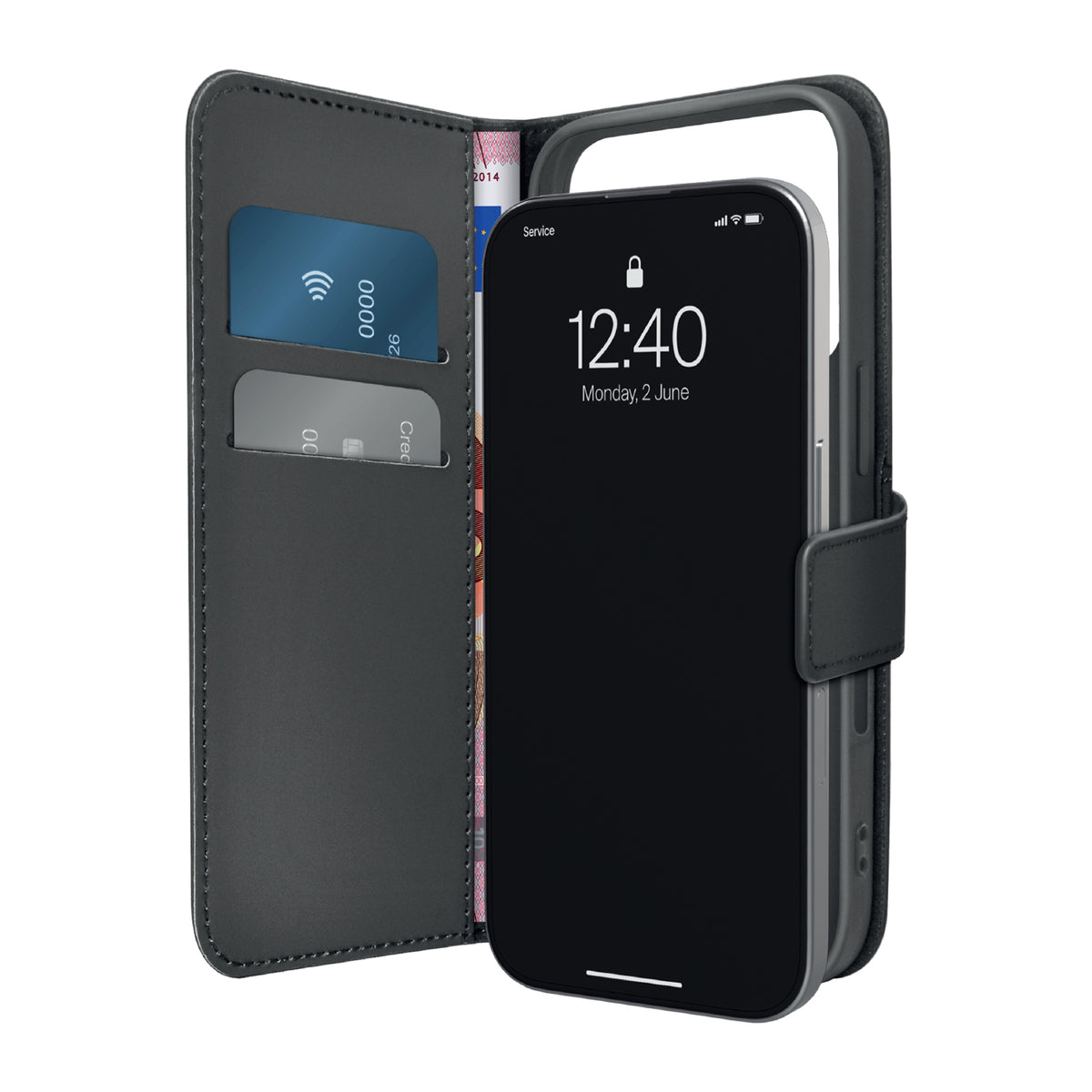 Custodia Wallet Stand per iPhone 18 Pro Max/17 Pro Max