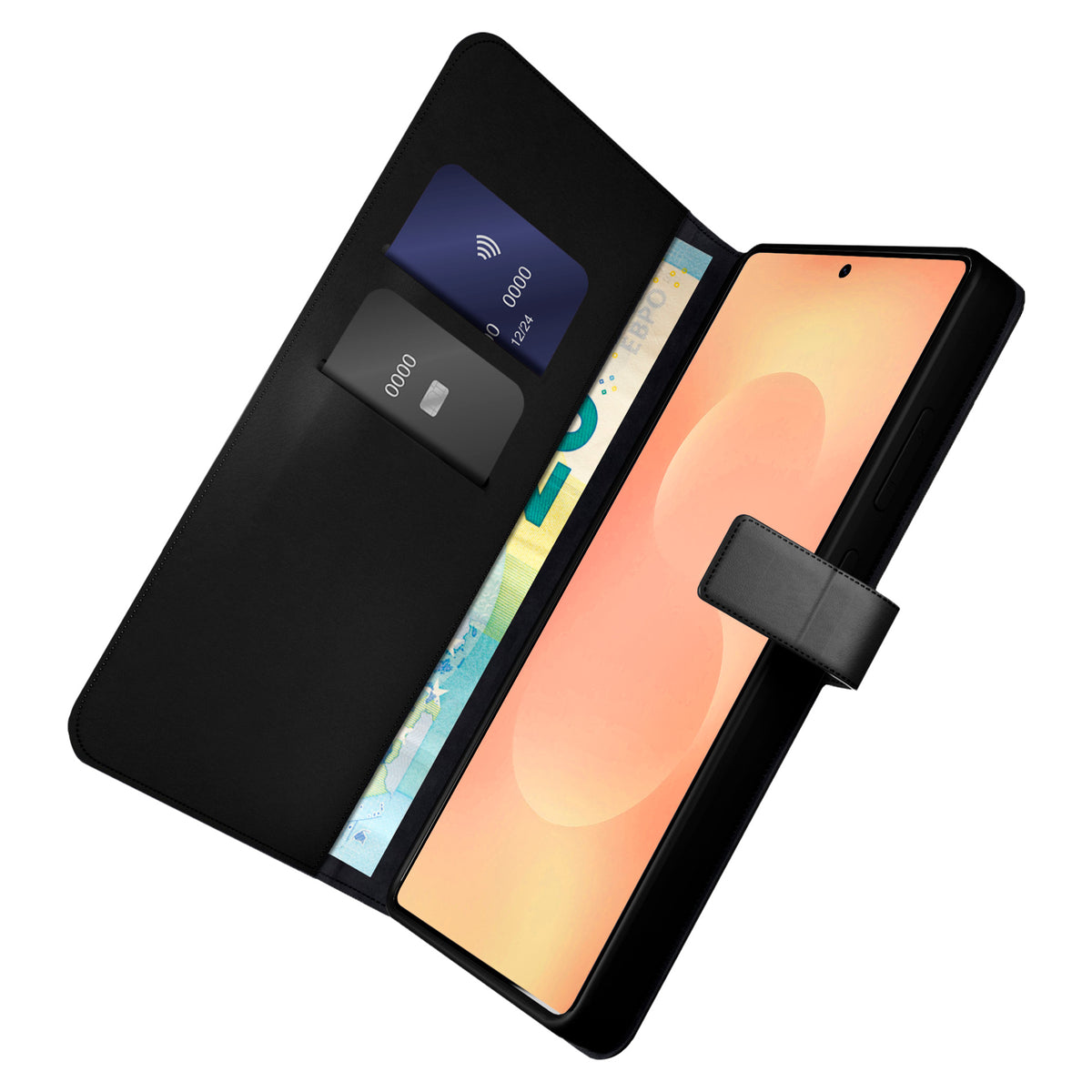 Étui portefeuille avec support pour Samsung S26 Ultra