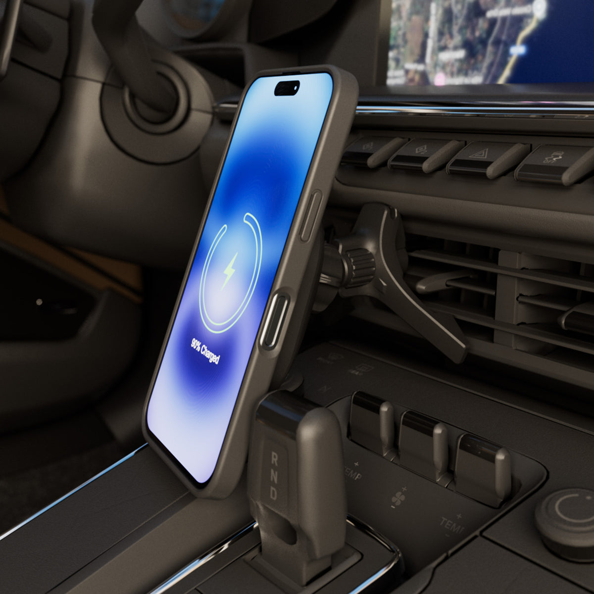 Supporto da auto magnetico con ricarica wireless Qi2 Power Mag Holder