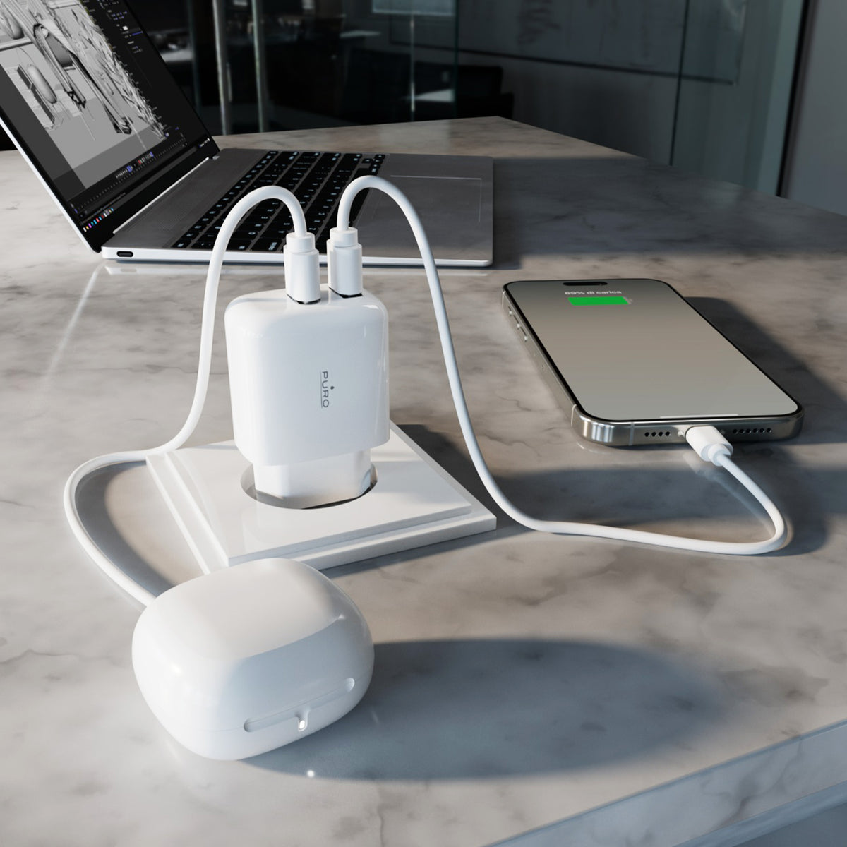 Caricabatterie Da Parete Pro Lite 2 USB-A, 10W