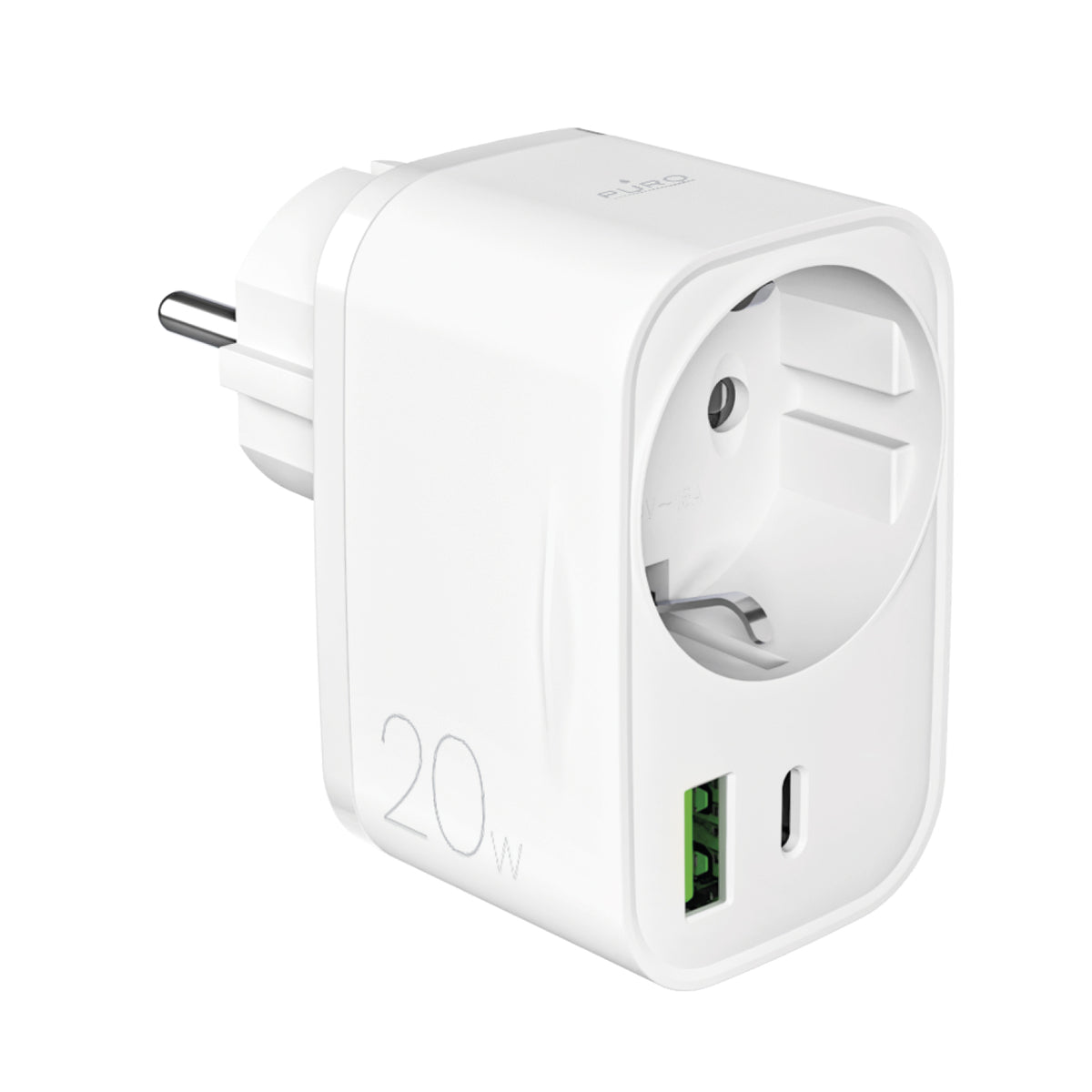Chargeur mural 20W USB‑C + USB‑A