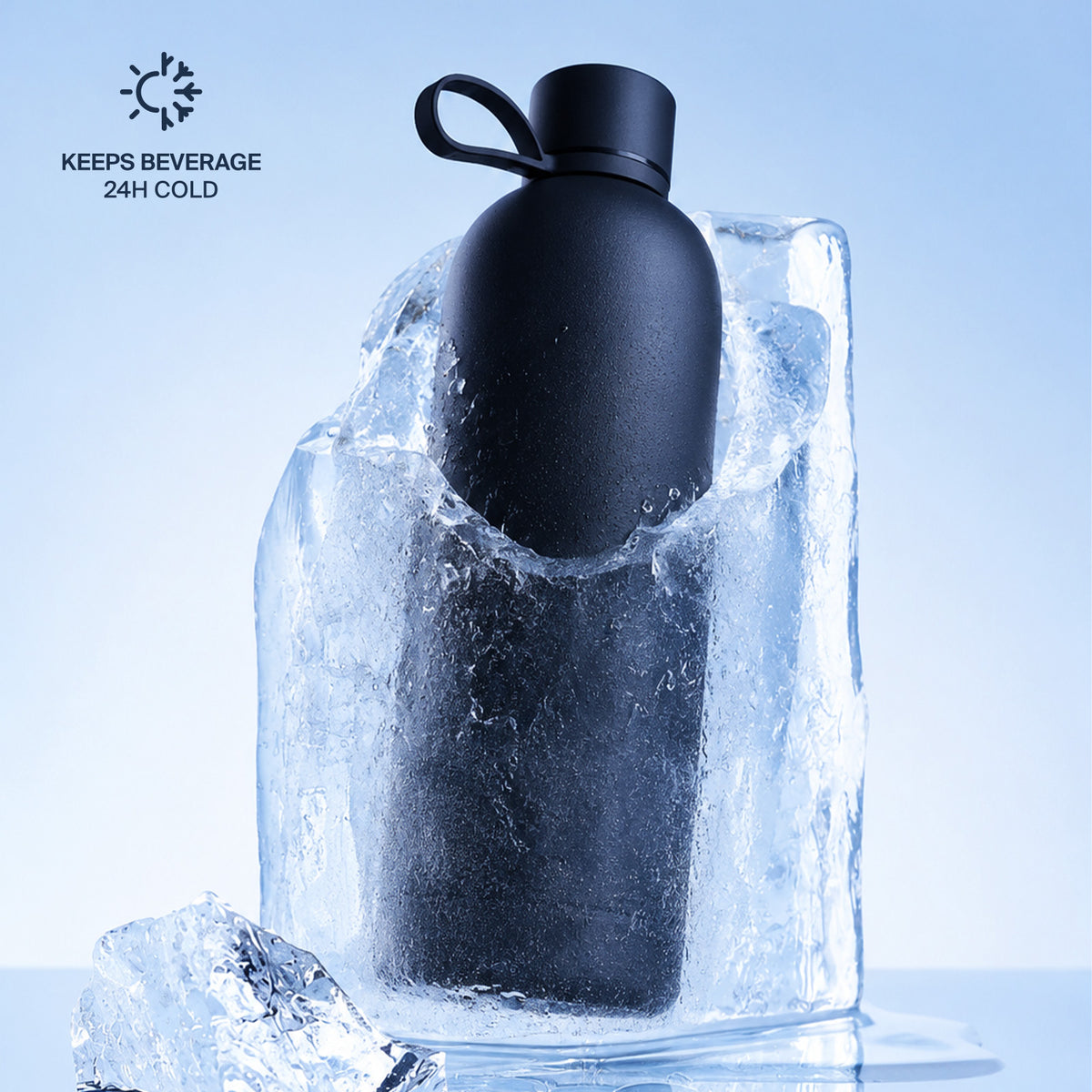 Gourde isotherme hermétique 500 ml "Hydro 5" en acier inoxydable