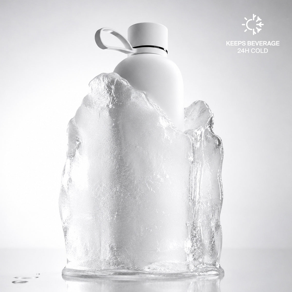 Gourde isotherme hermétique 500 ml "Hydro 5" en acier inoxydable
