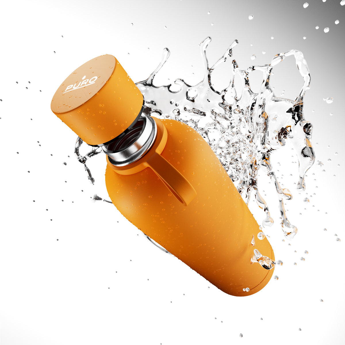Borraccia termica ermetica “Hydro 7” da 750ml, in acciaio inossidabile, effetto soft-touch