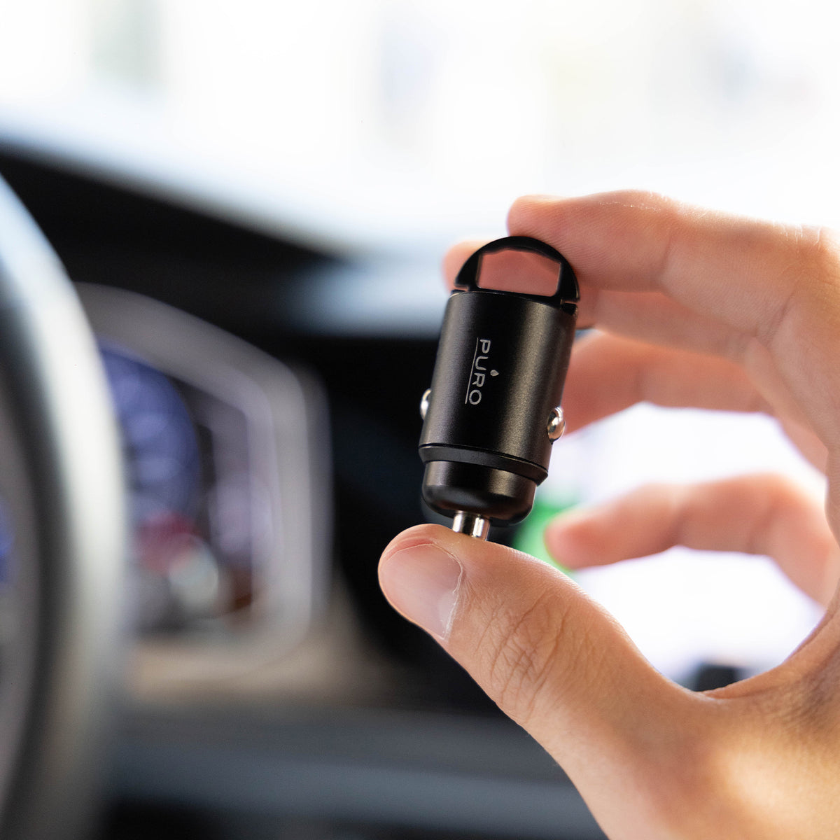 Mini Carica Batterie da Auto "Bullet" USB-C  e USB-A Fast Charging e Power Delivery 30W