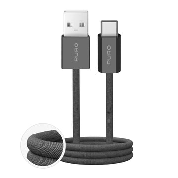 Cavo di Ricarica e Sincronizzazione Fabrik 2.0 USB-A - USB-C – Black Oyster