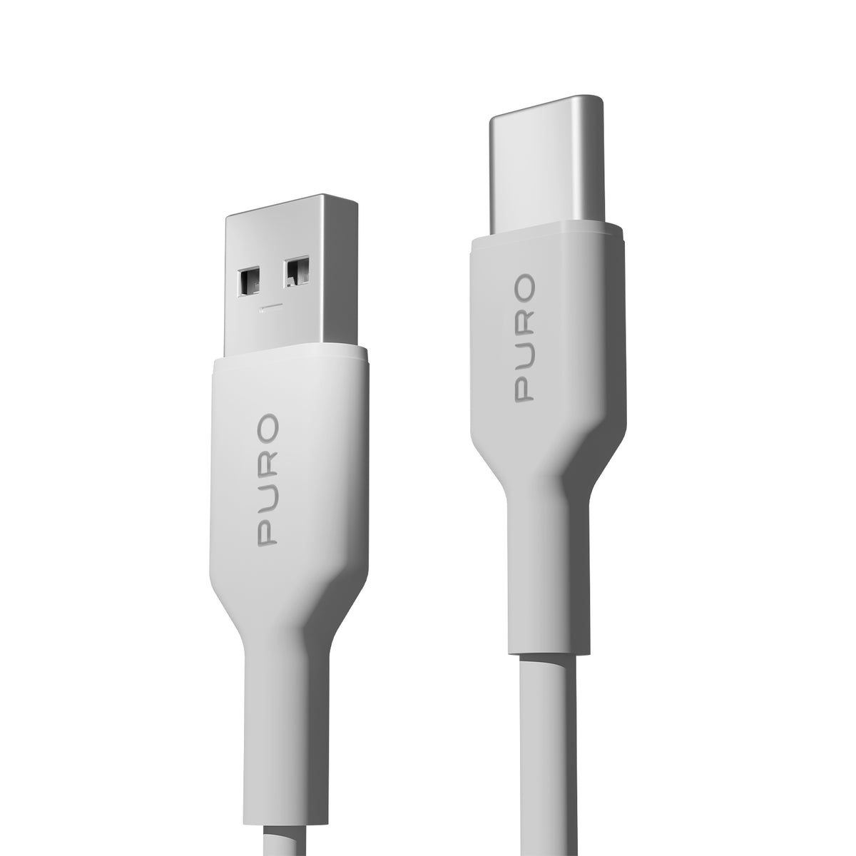 USB-A to USB-C TPU Spiral Cable, 1m