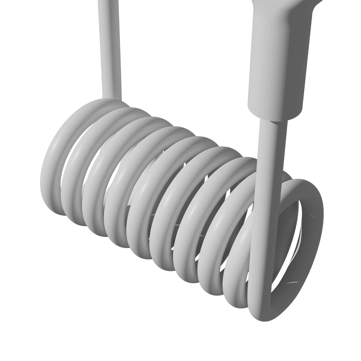 USB-A to USB-C TPU Spiral Cable, 1m