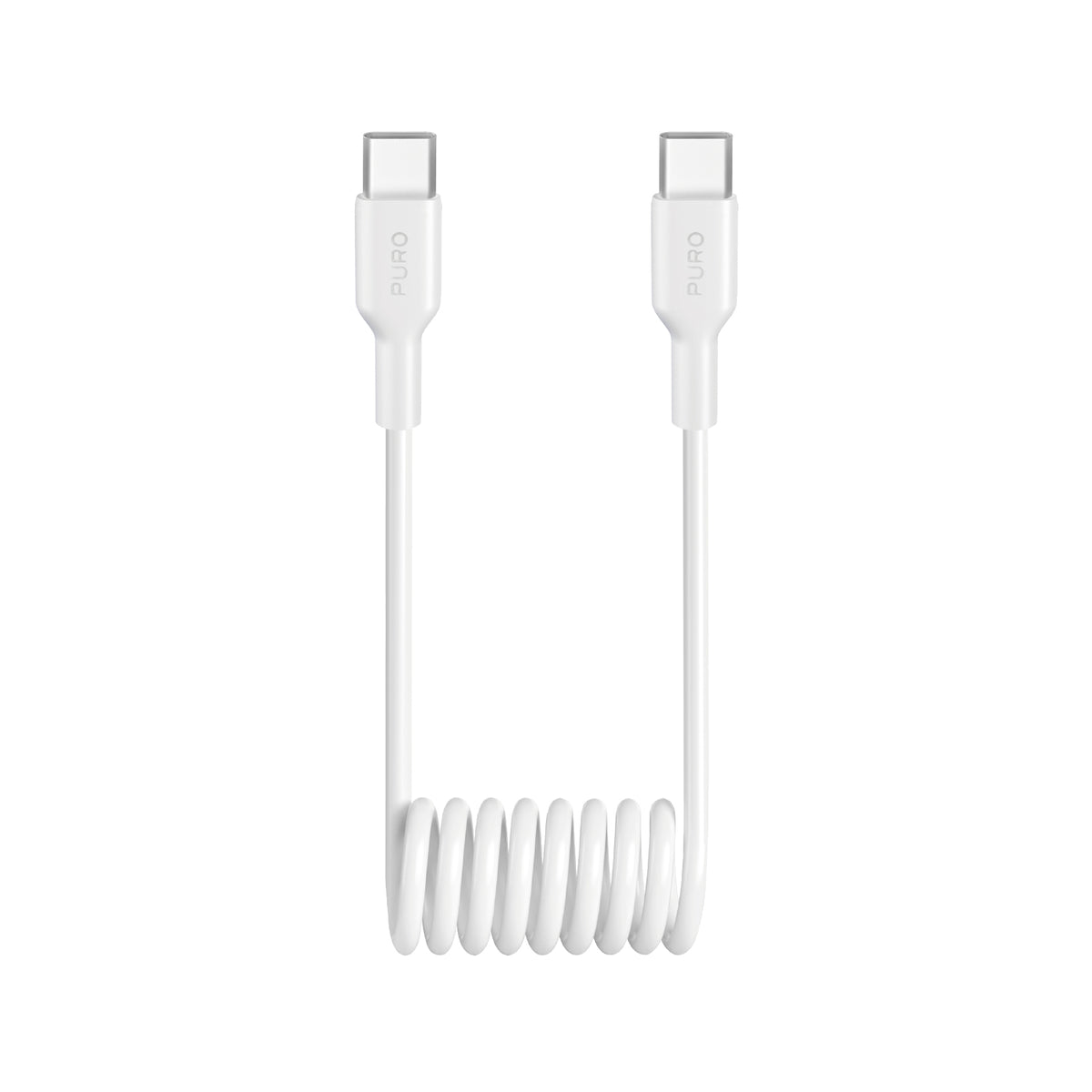 Câble en spirale TPU de USB-C à USB-C, 1m