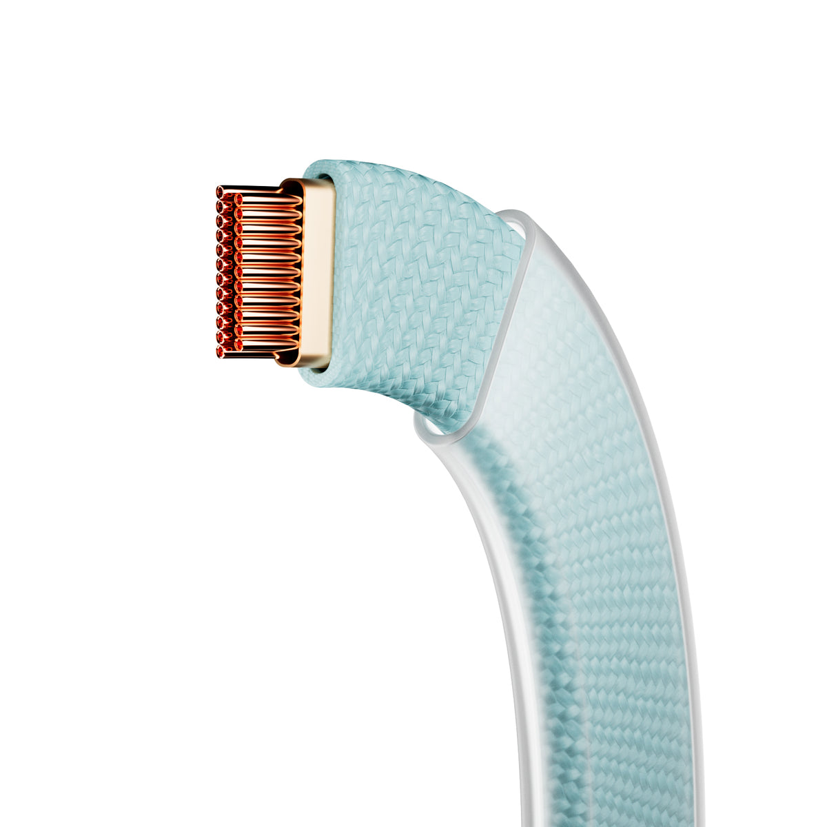 Cavo slim in tessuto intrecciato, da USB-C 2.0 a USB-C 2.0, 1m