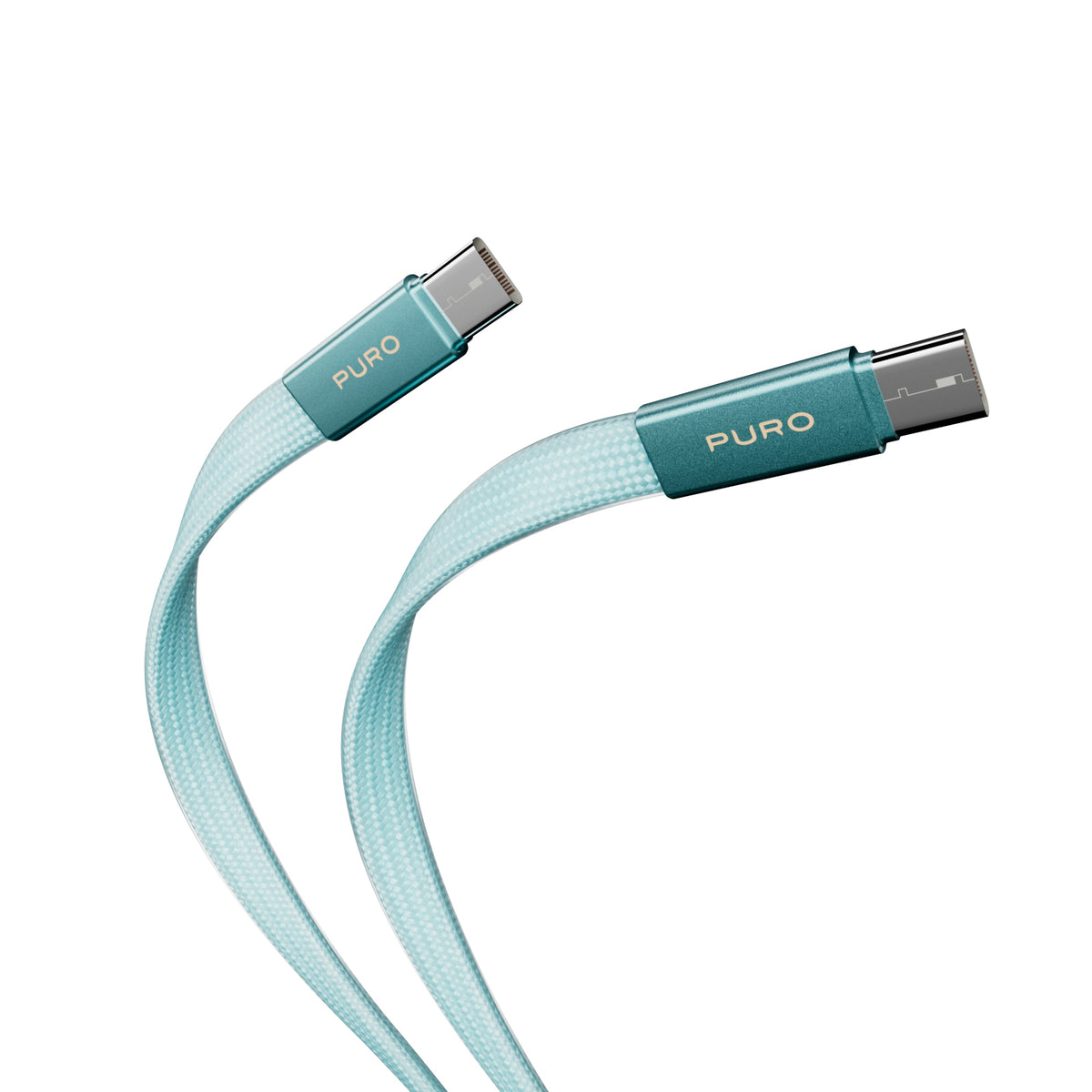 Cavo slim in tessuto intrecciato, da USB-C 2.0 a USB-C 2.0, 1m