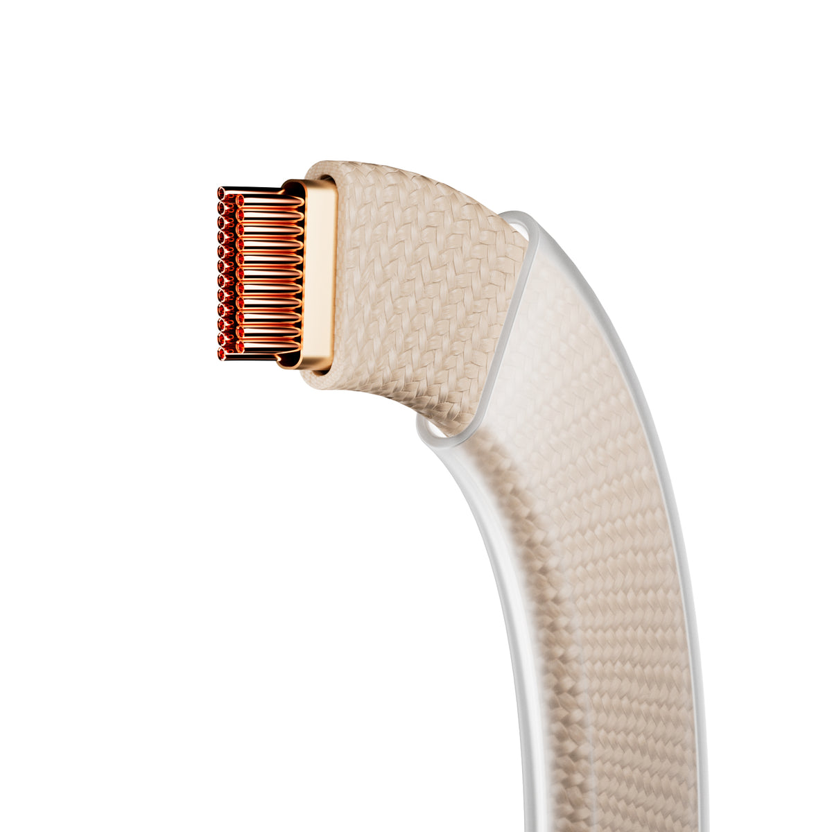 Cavo slim in tessuto intrecciato, da USB-C 2.0 a USB-C 2.0, 1m