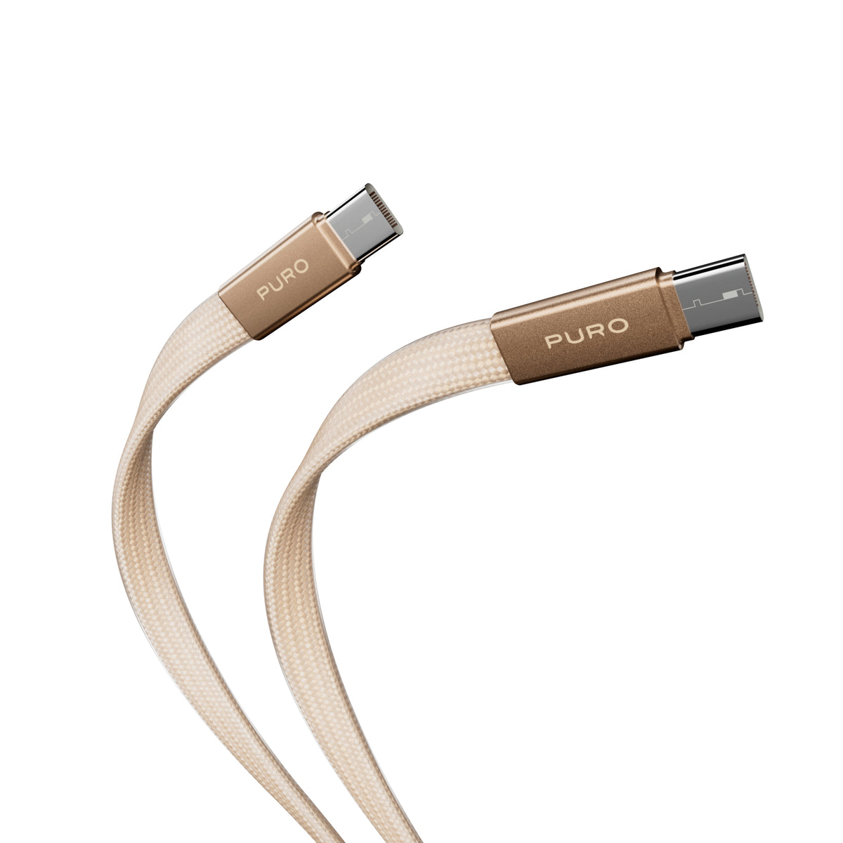Cavo slim in tessuto intrecciato, da USB-C 2.0 a USB-C 2.0, 1m