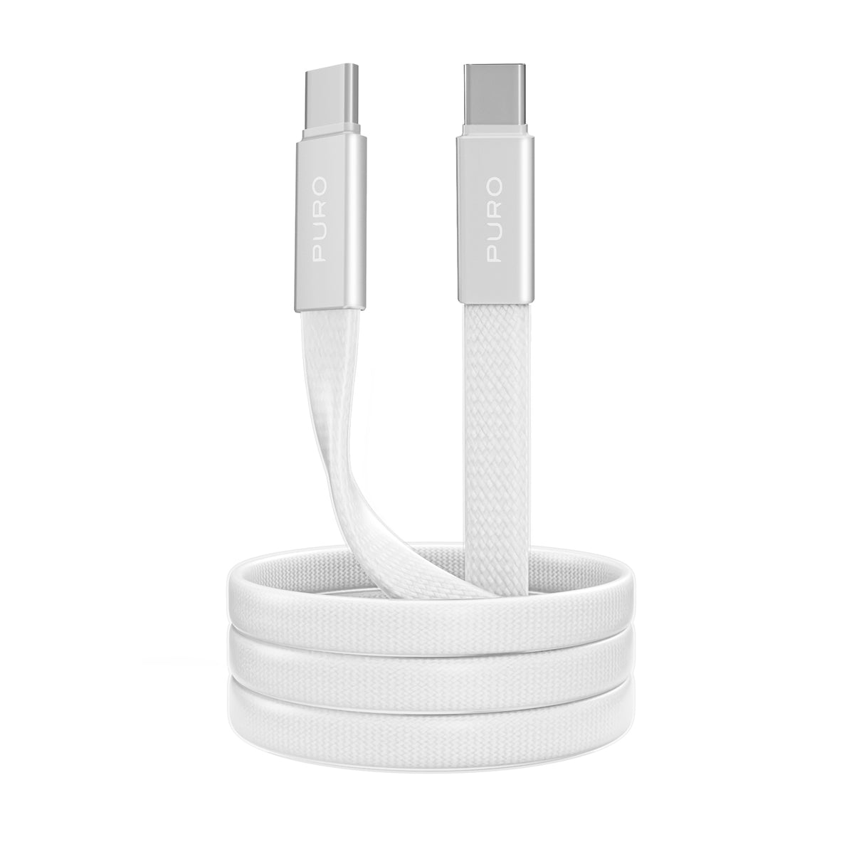 Cavo slim in tessuto intrecciato, da USB-C 2.0 a USB-C 2.0, 1m