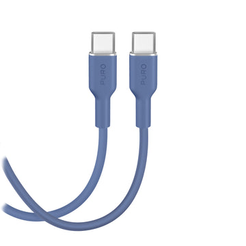 Cavo di ricarica e sincronizzazione Soft da USB-C a USB-C, 1,5m – Ice Blue