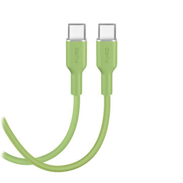Cavo di ricarica e sincronizzazione Soft da USB-C a USB-C, 1,5m – Salted Lime