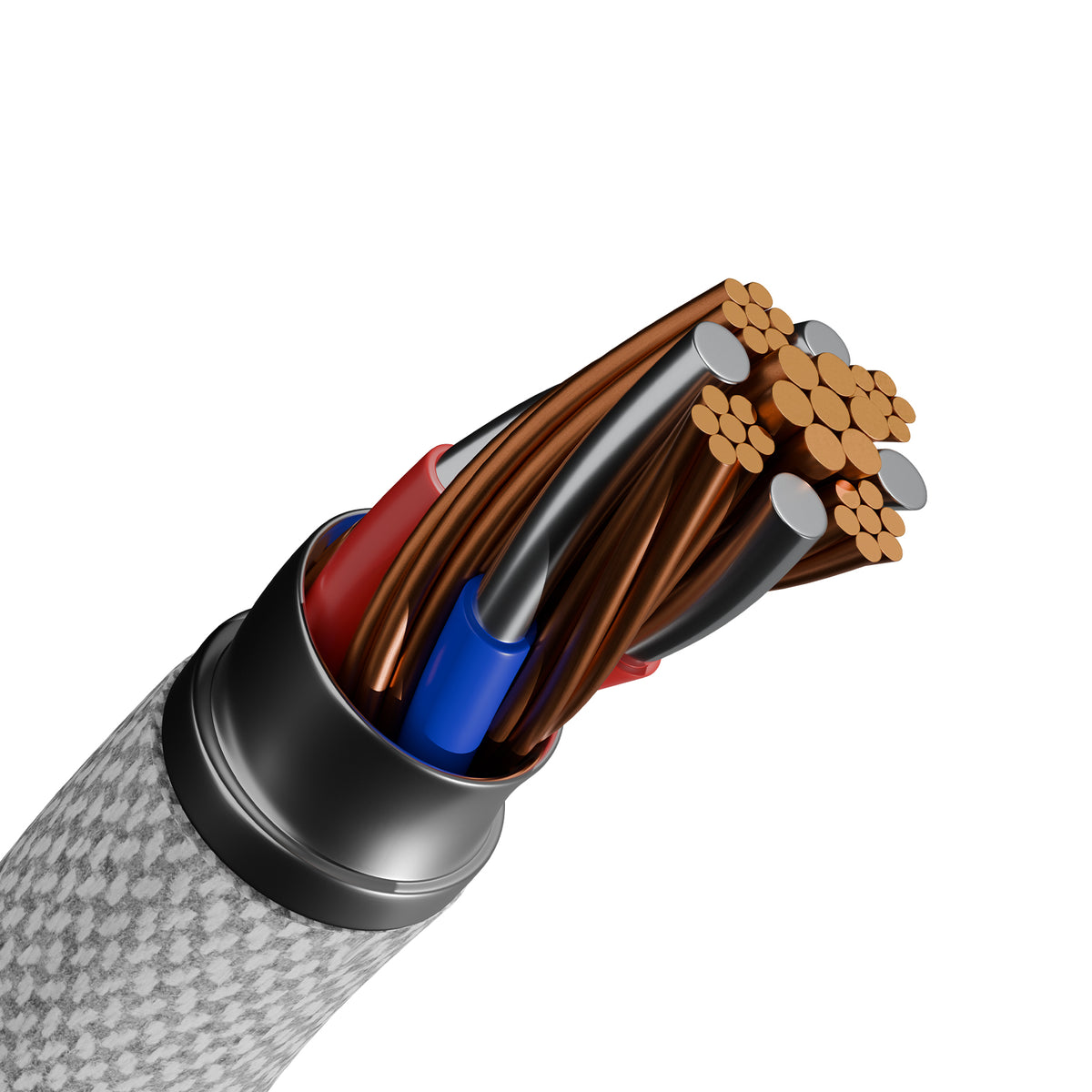 Câble magnétique enroulable USB‑C vers USB‑C 1 m