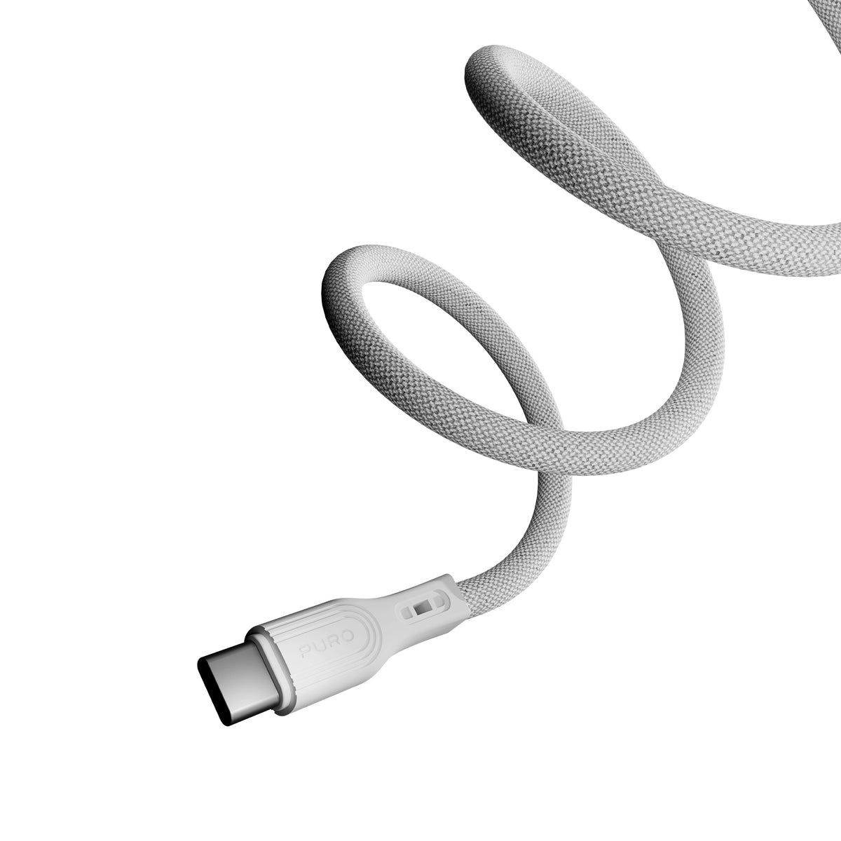 Câble magnétique enroulable USB‑C vers USB‑C 1 m