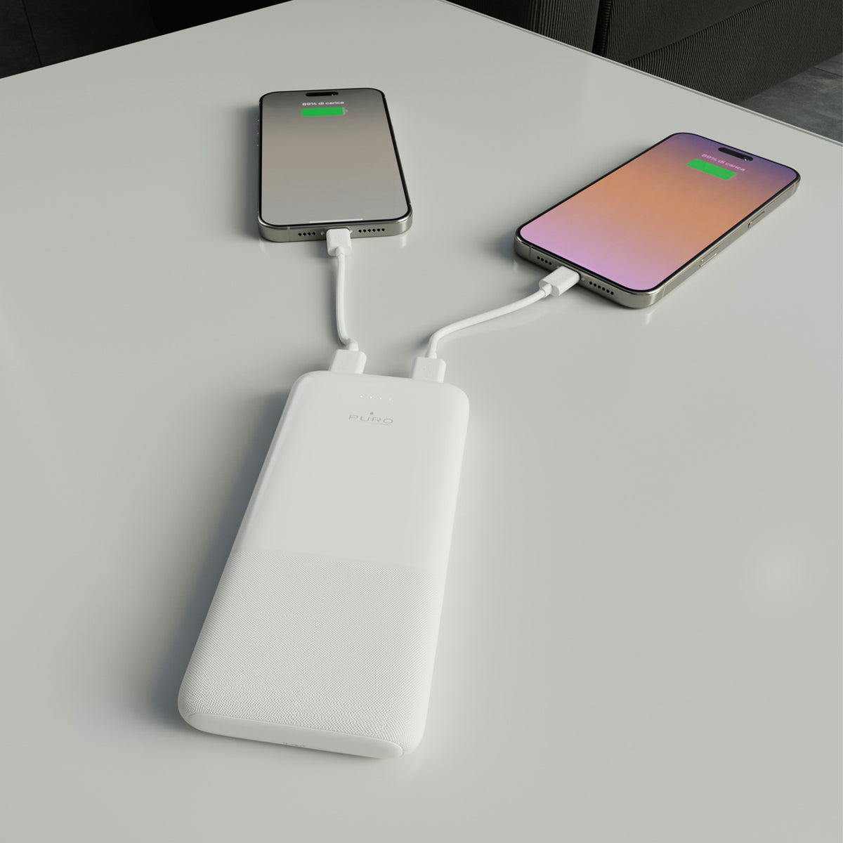 Power Bank 10.000 mAh con 2 porte USB-A e 1 USB-C