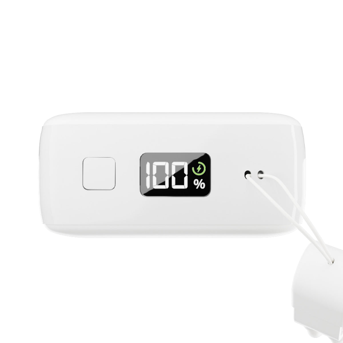 Mini Power Bank “Power Cube 20” 20000 mAh with integrated LCD display and USB-C cable