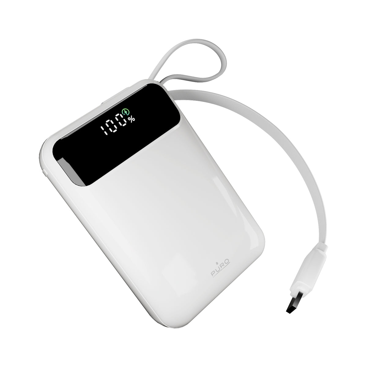 Power bank 20000 mAh 45W con display LCD e cavi integrati