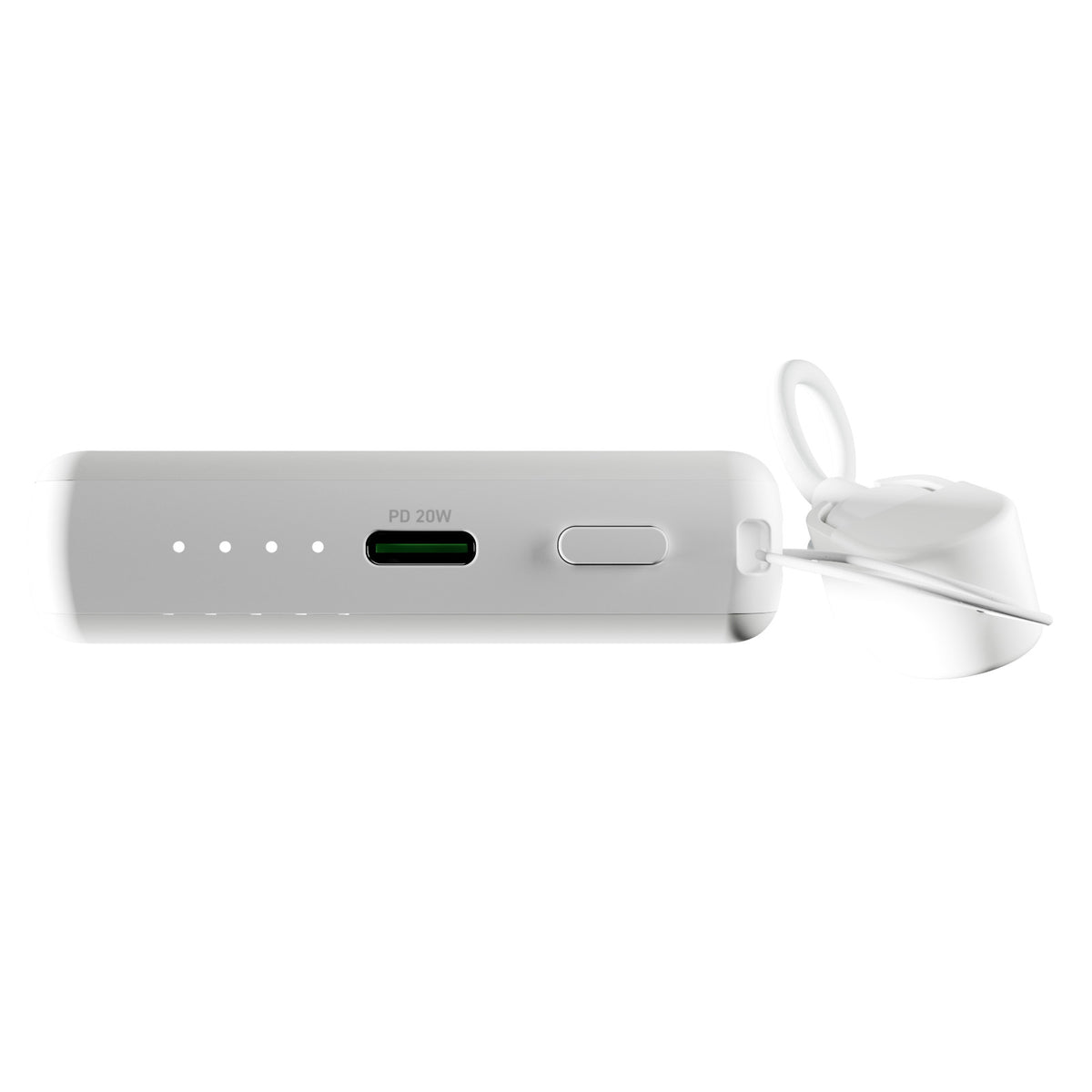 Powerbank “Power Cube 5” 5000mAh con porta USB-C e cavo rimovibile