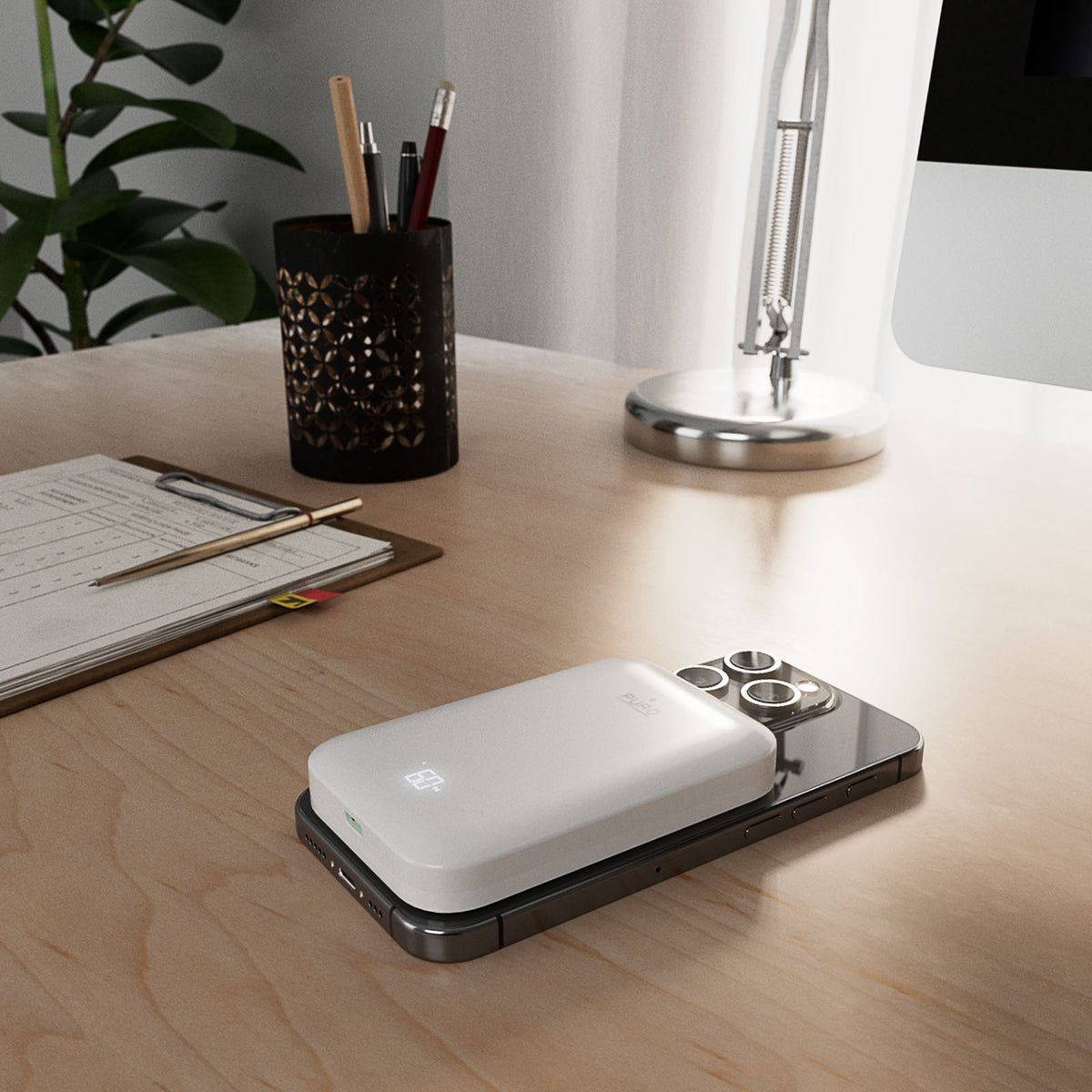 Power Bank Mag compatibile MagSafe 5000 mah con display LCD