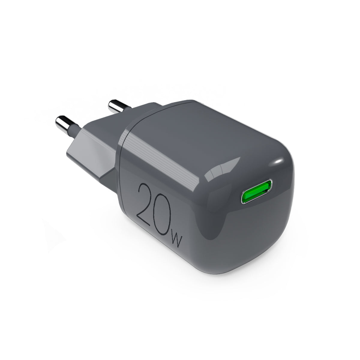 Caricabatterie da parete con tecnologia GAN da 20W con porta USB-C