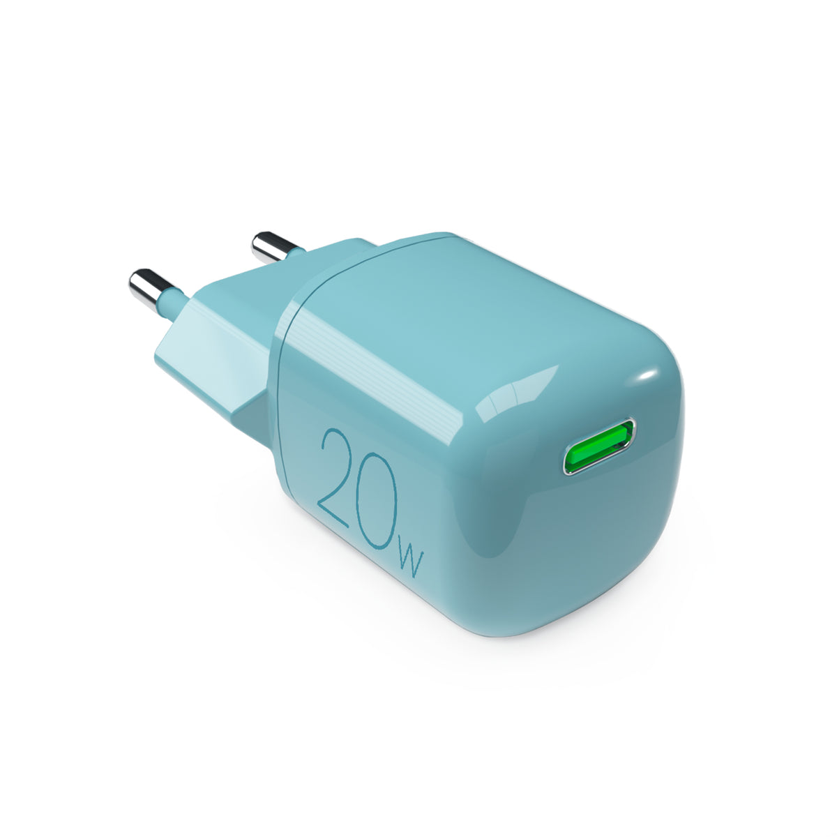 Caricabatterie da parete con tecnologia GAN da 20W con porta USB-C