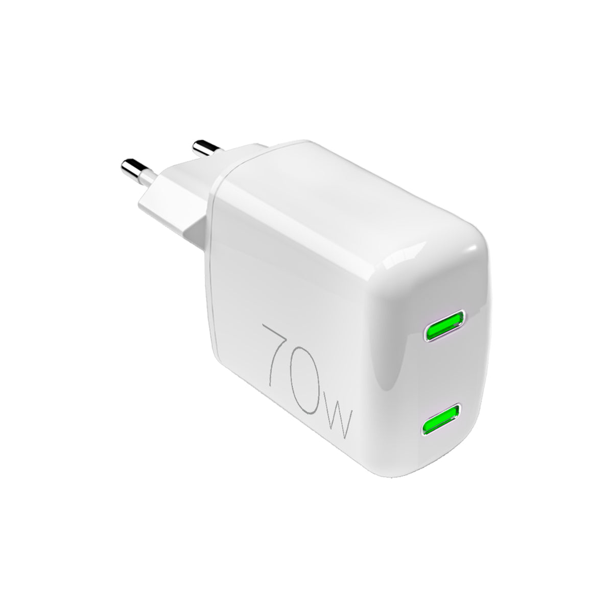 Caricabatterie da parete MiniPro 70W tecnologia GAN: 2 porte USB-C