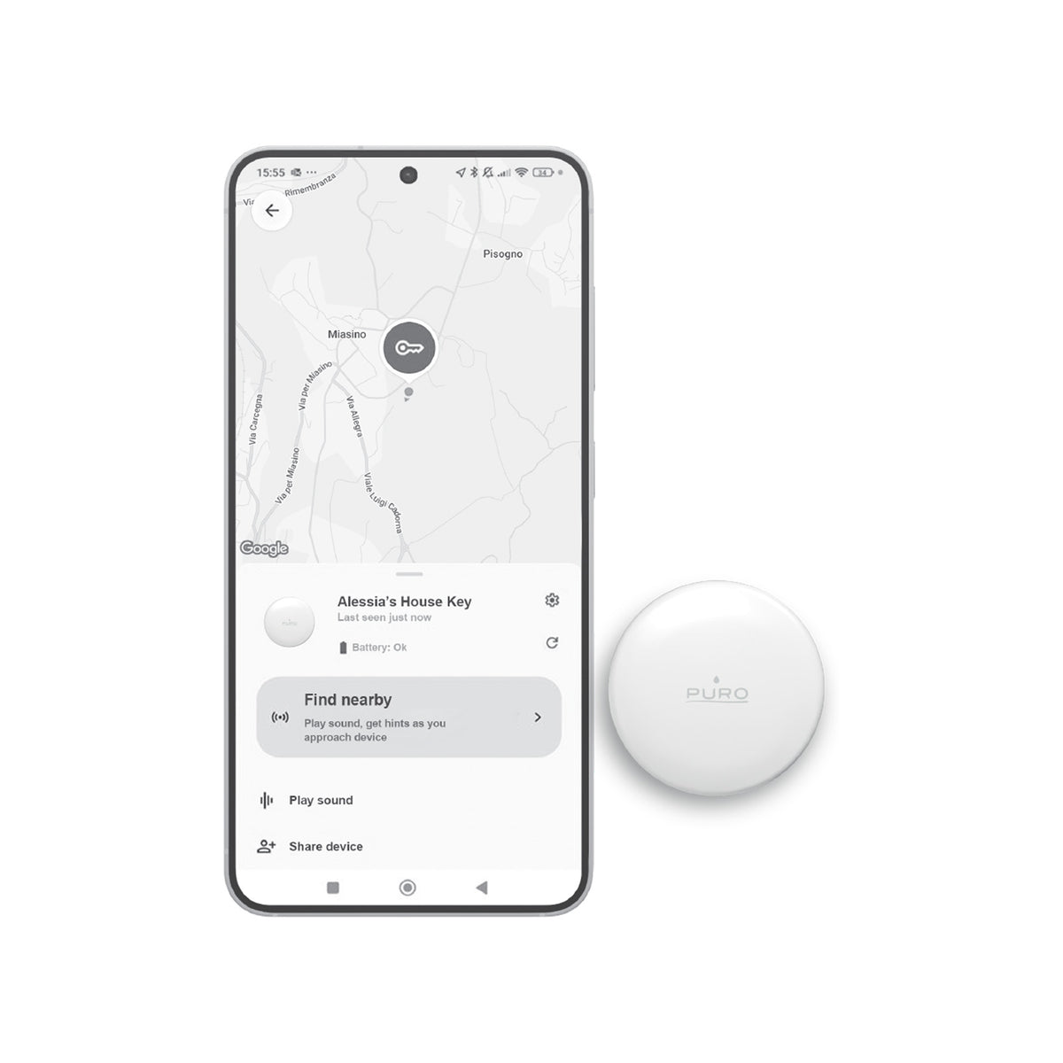Smart tracker Find Me Mini Dual