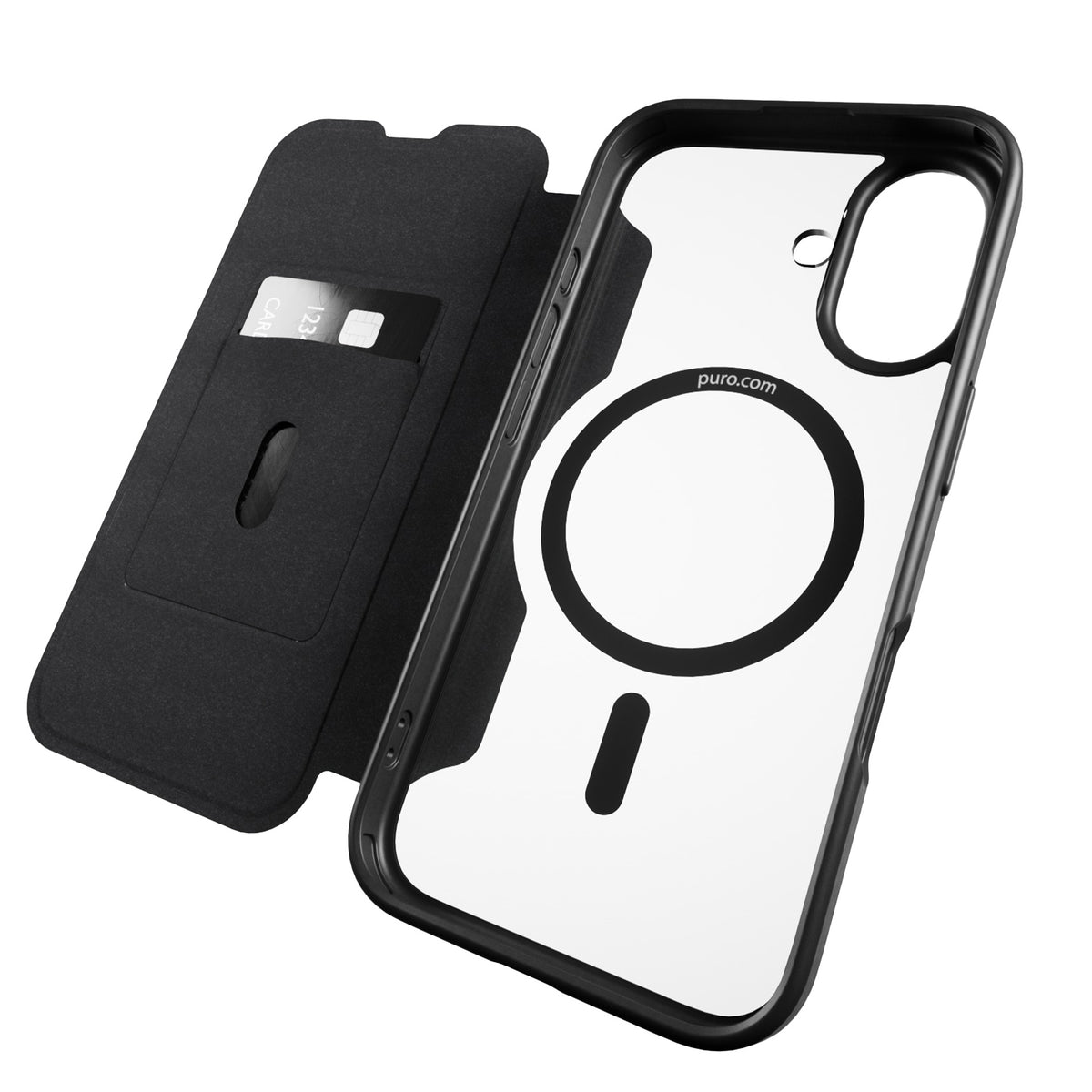 Custodia Book Mag 2 per iPhone 16