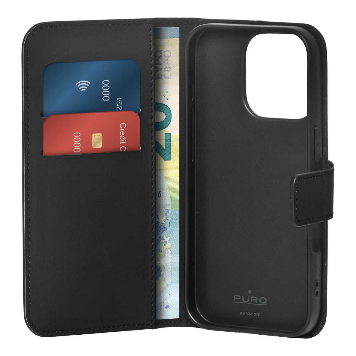 Wallet Stand Case for iPhone 16 Pro Max