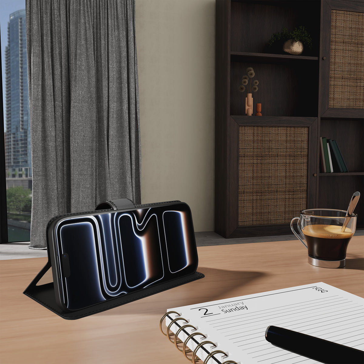 Wallet Stand Case for iPhone 17 Pro